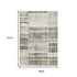3' X 5' Grey Charcoal Ivory Tan Brown And Beige Geometric Power Loom Stain Resistant Area Rug